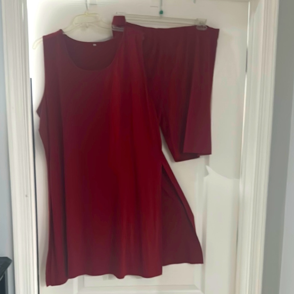 BRAND NEW - NEVER WORN! Red Asymmetrical Tank Top Tunic